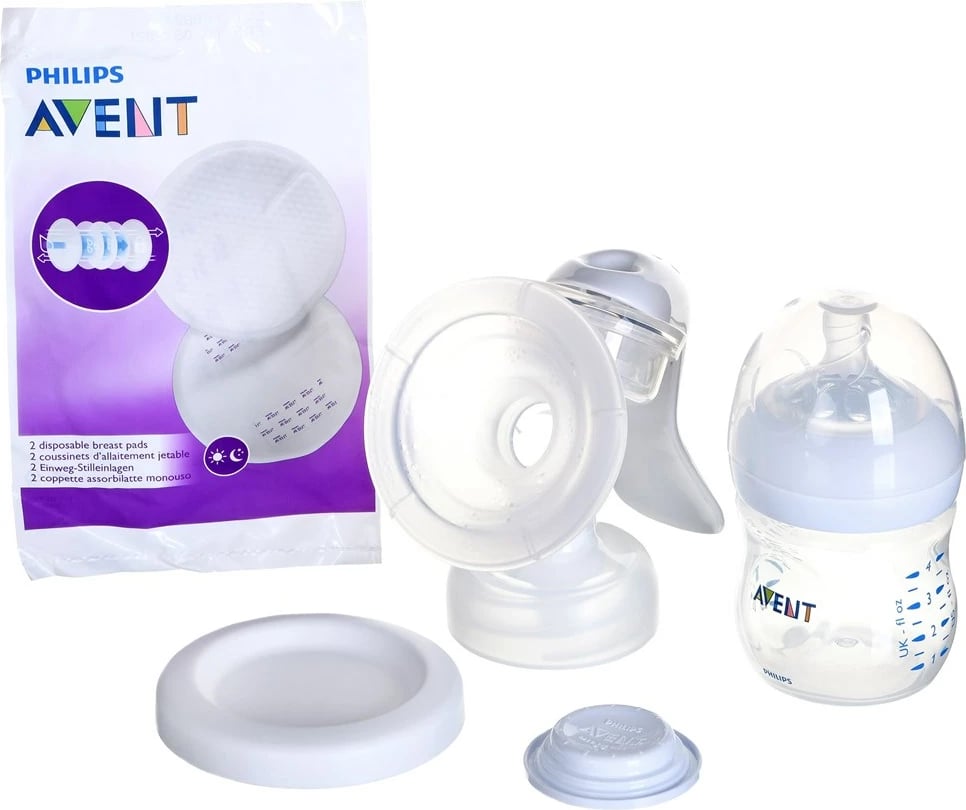 Pompë gjiri manuale Philips AVENT SCF430/10, transparente/e bardhë