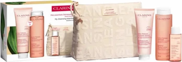 Set për kujdes të lëkurës Clarins Soothing Gentle Foaming Cleanser unisex 4 copë