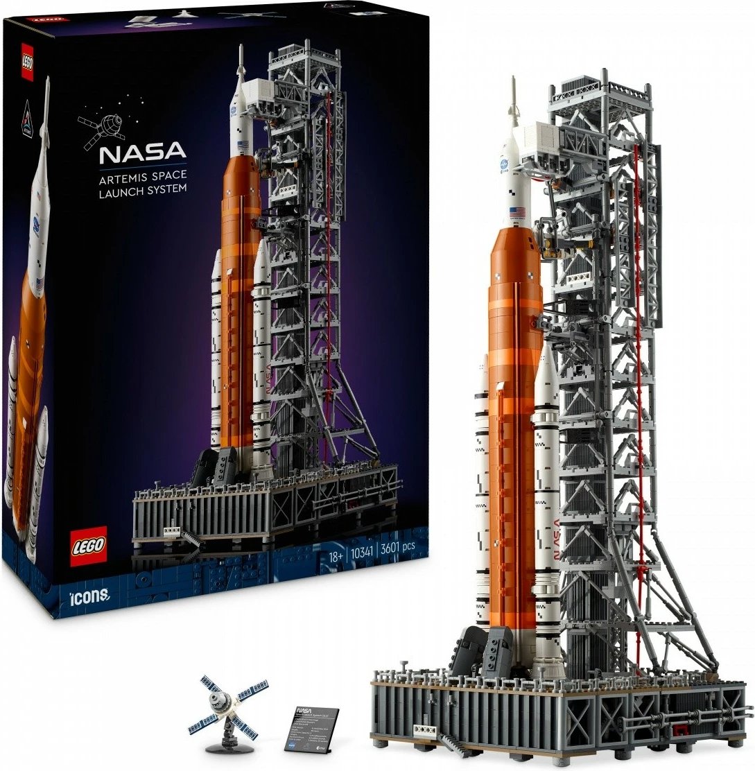 Set LEGO Icons Rocket SLS NASA Artemis 10341 3601 copa madhësi ekstra e madhe