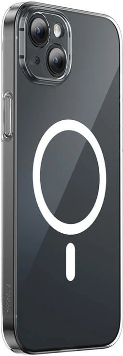 Mbështjellës Baseus Magnetic Crystal Clear për iPhone 13, transparent, me xham të temperuar dhe set pastrimi