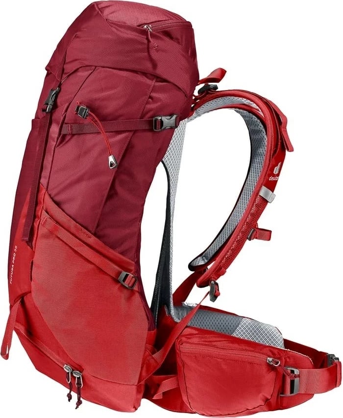 Çantë shpine Deuter Futura PRO 36 për hiking, e kuqe
