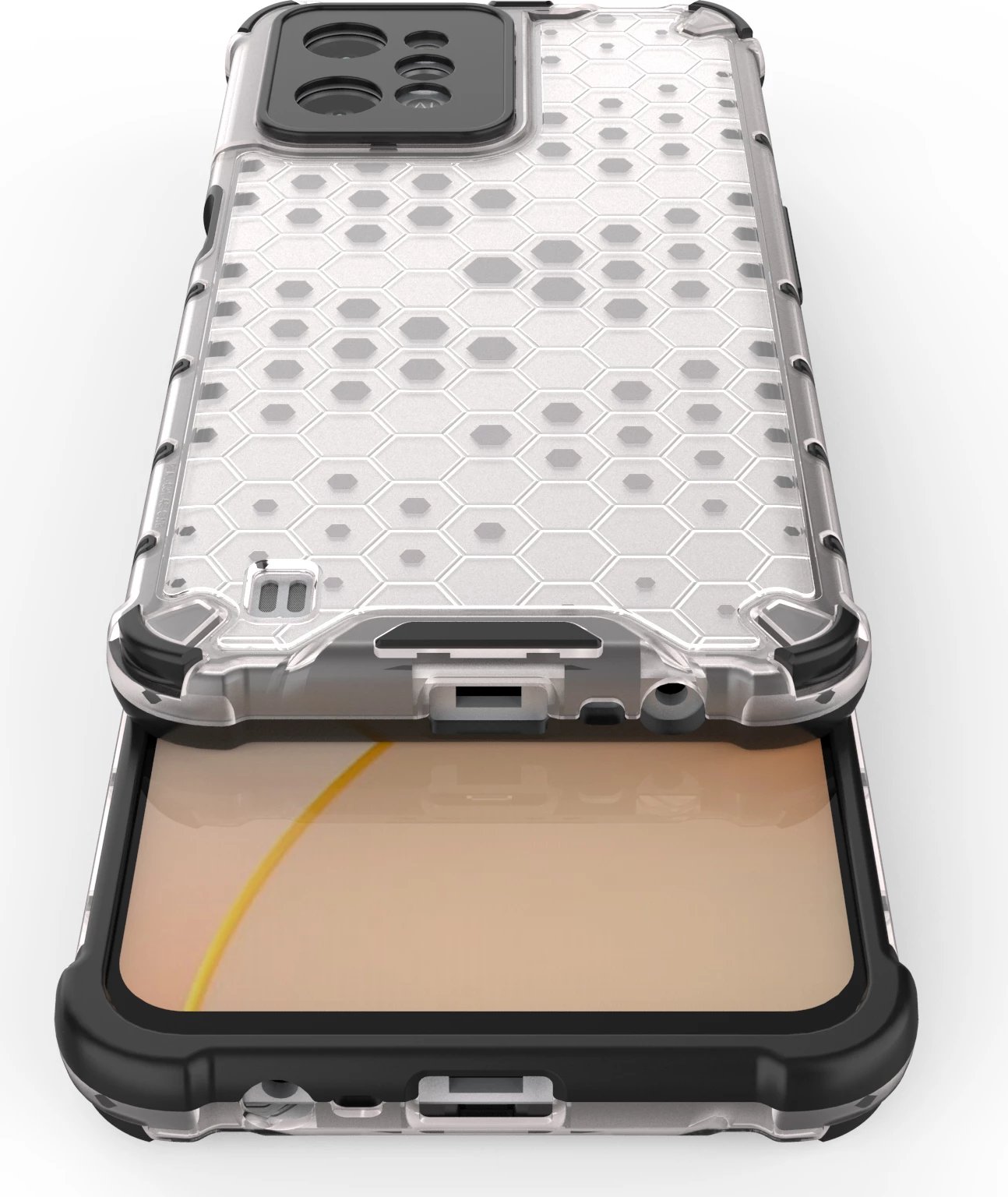 Mbështjellës Hurtel Honeycomb për Realme C31, Transparent Mbështjellës Hurtel Honeycomb për Realme C31, Transparent