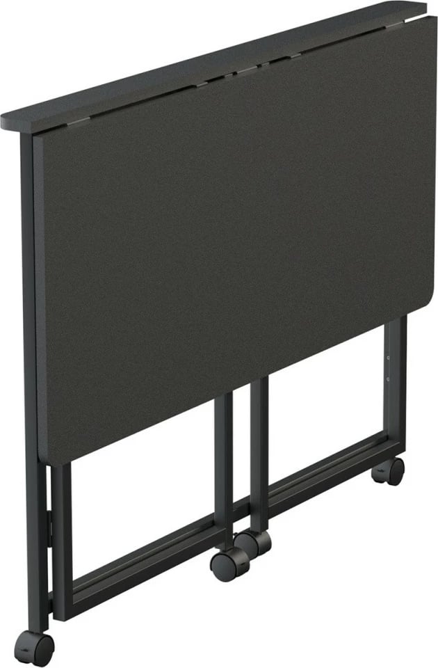 Tavolinë pune palosëse mobile, Maclean MC-1250 B, 100x50 cm, ngarkesë max 50 kg, e zezë