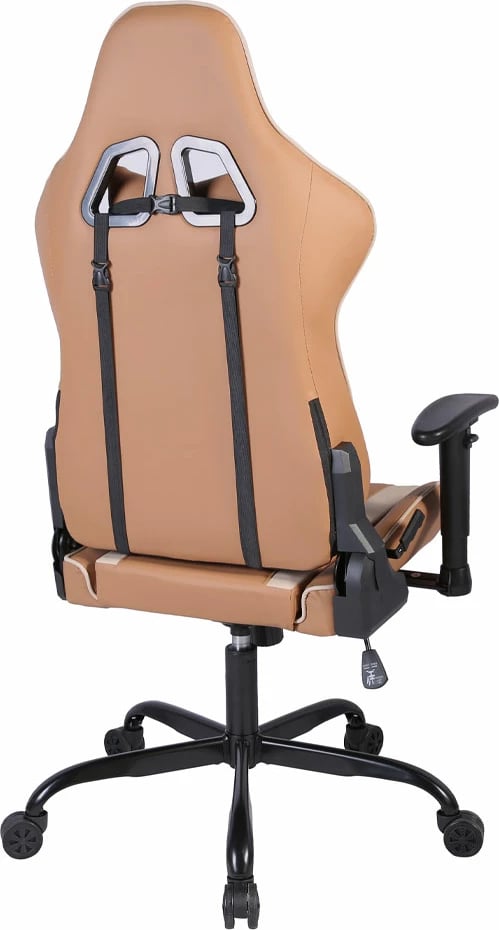 Karrige gaming EXPLOR për zyre, ngjyrë mocca-grez, 50x71x135