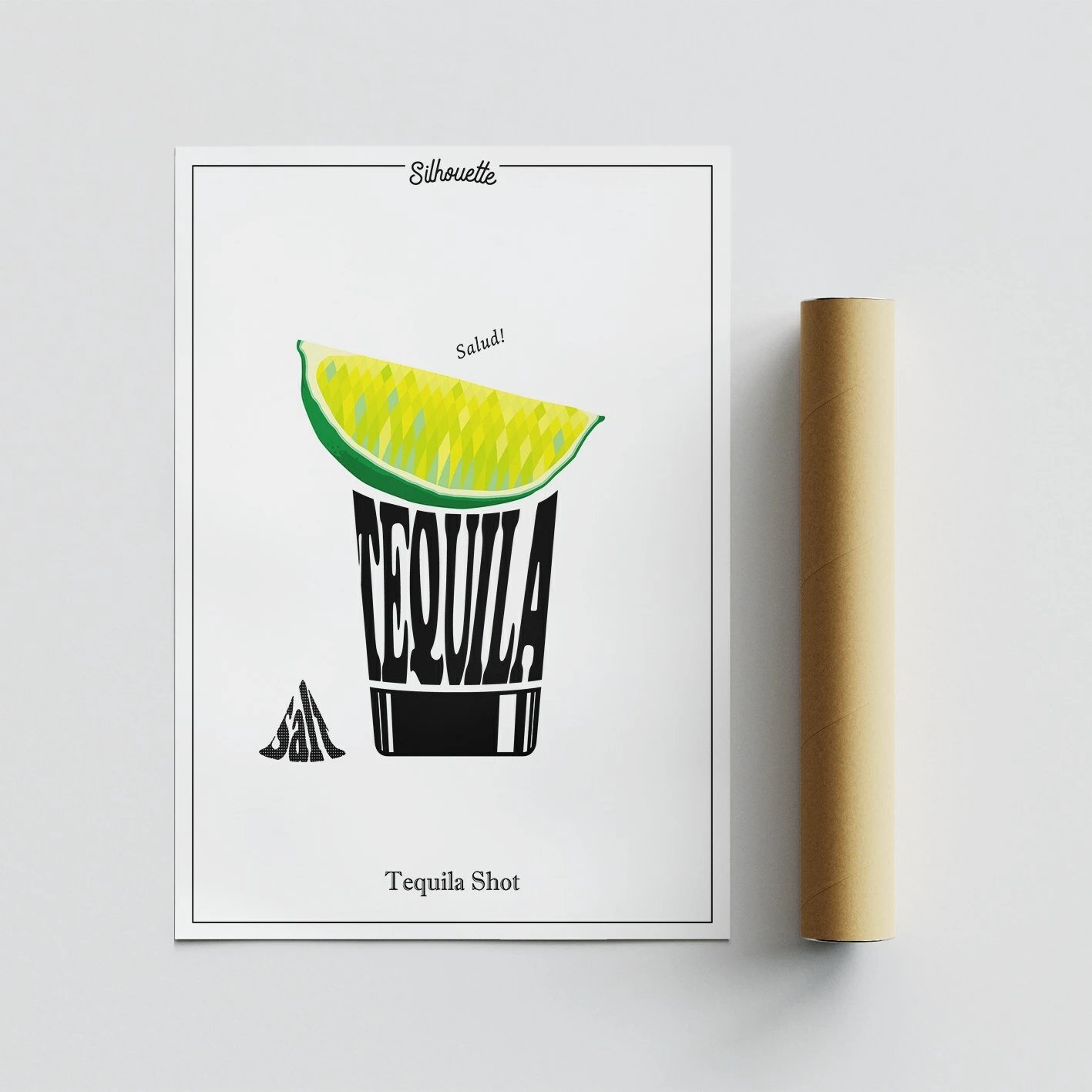 Poster A3, Tequila Shot, shumëngjyrësh, 29.7x42cm