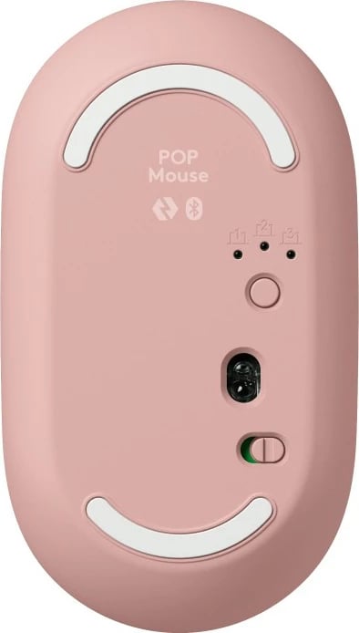 Tastierë dhe maus Logitech POP ICON COMBO, Wireless, Bluetooth, QWERTY, Rozë, Bardhë