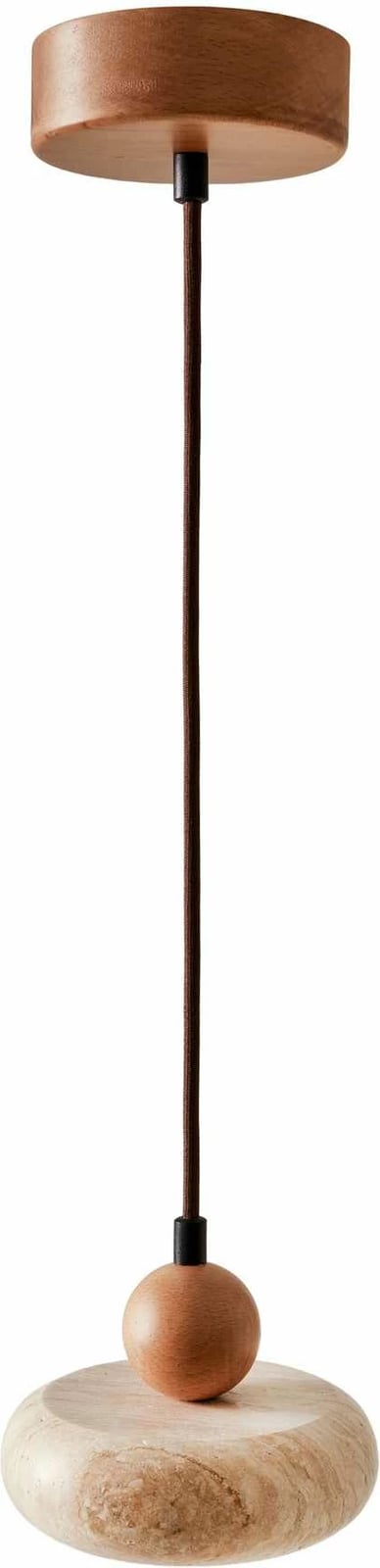 Llambë tavani Opviq, rrumbullake, ngjyrë lisi dhe bezhë