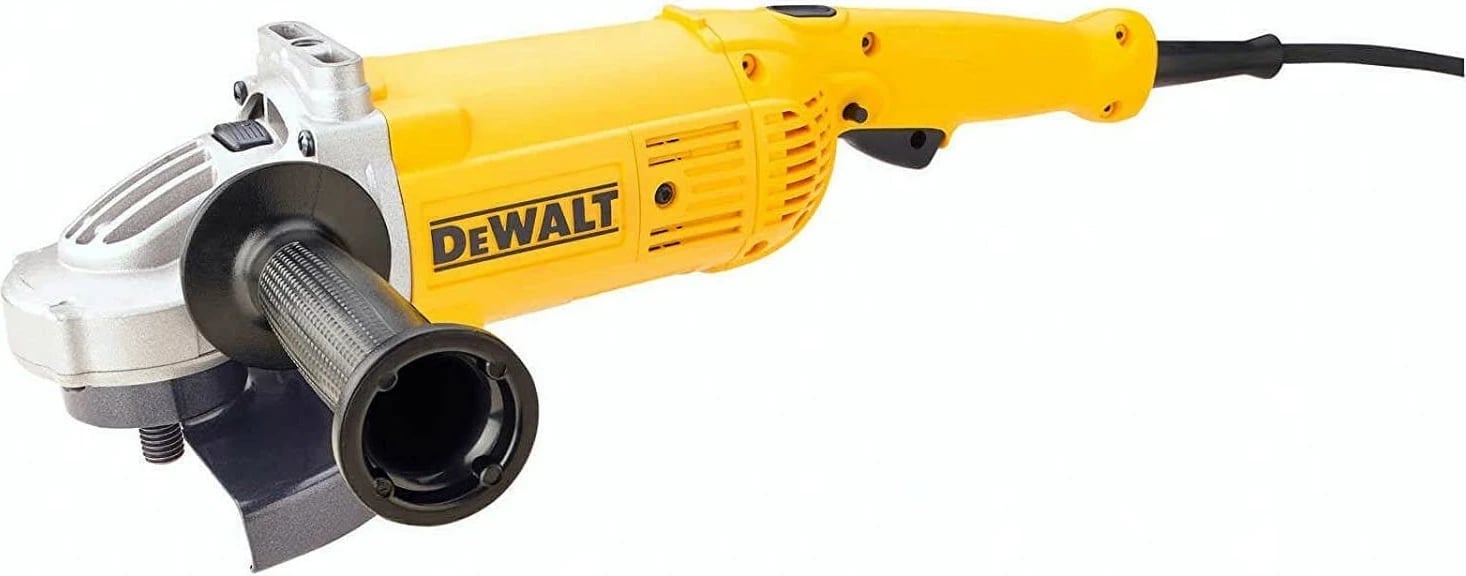 Mulli elektrik DeWALT DWE496-QS, 6600 RPM, 23 cm, AC, zi/verdhe
