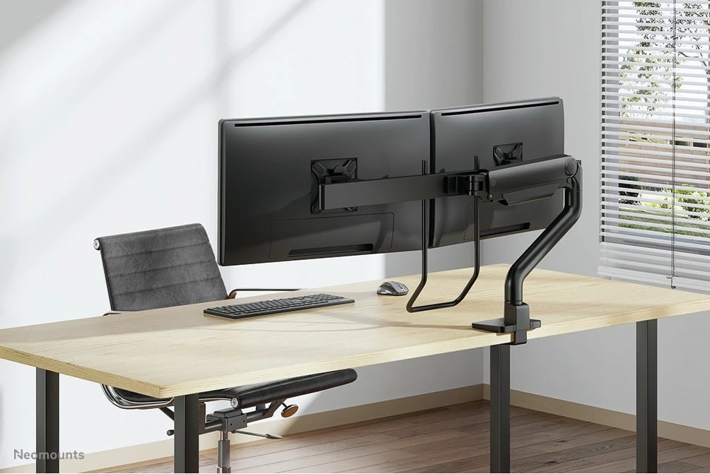 Krah monitori Neomounts DS75S-950BL2, Clamp/Grommet, 8 kg, 17"-32", i zi