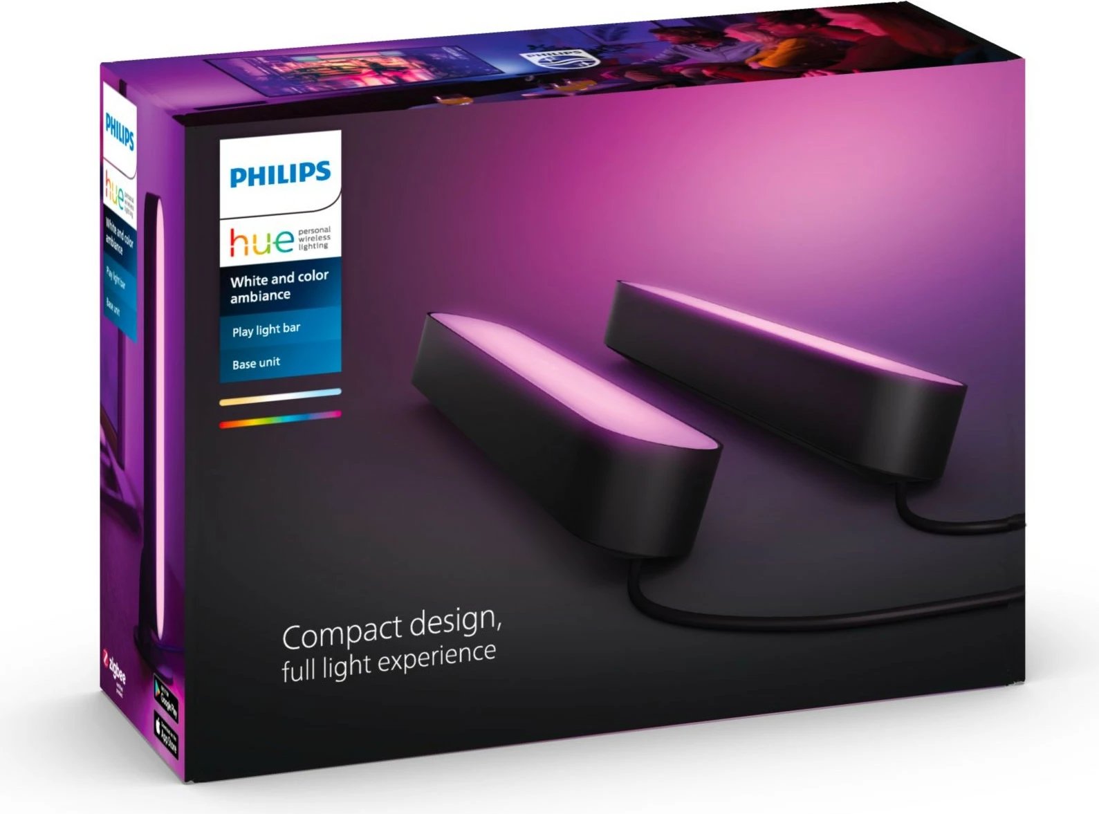 Dritë tavoline Philips Hue Play, LED, ZigBee, e zezë