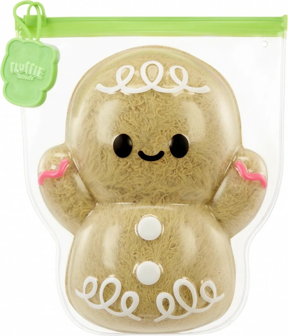 Lodër pelushi Fluffie Stuffiez Gingerbread, 10", multikolor