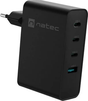 Karikues muri Natec Ribera GAN, 100W, 3x USB-C + 1x USB-A, i zi