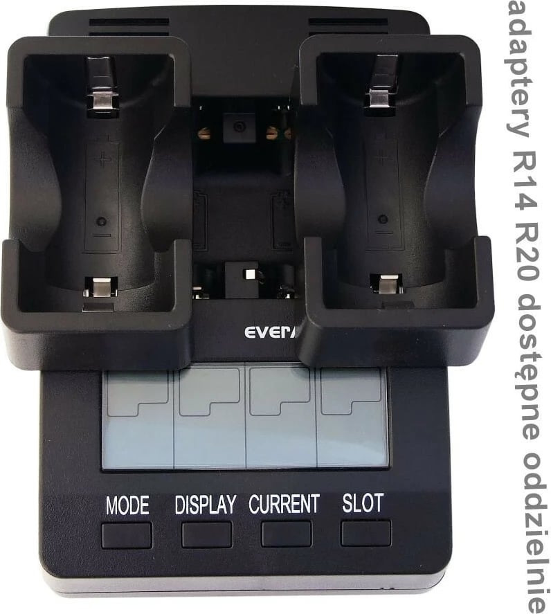 Karikues baterish everActive NC-3000, për AA/AAA/C/D, i zi