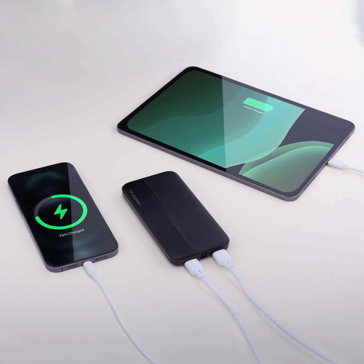 Powerbank Wozinsky WPBBK1, 10000mAh, 2x USB, e zezë