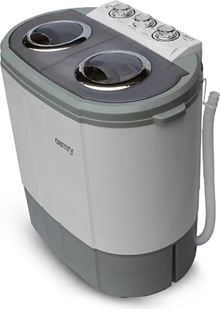 makinë larëse portative dy-kubikëshe, Adler Camry CR 8052, 3kg larje 1kg shtrydhje, konsum i ulët, dimensione 570x350x540, e bardhë/gri