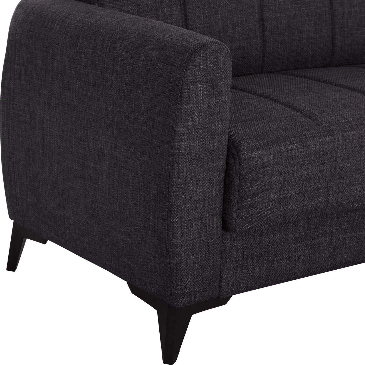 Divan-krevat treshe me hapësirë për depo, ngjyrë gri, NIKKO FH3292.01, 209x76x83cm