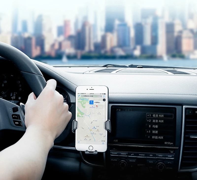 Mbajtës graviteti për celular Baseus SUYL-01, për grilë ventilimi, i zi