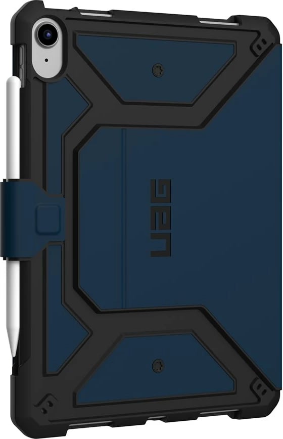 Mbështjellës Urban Armor Gear Metropolis SE për iPad 10.9", poliuretani, zi/kaltër