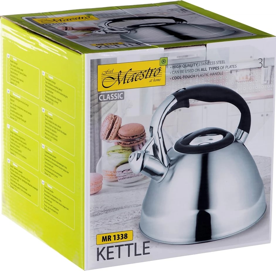 Çajnik Maestro MR-1338, 3L, i argjend 