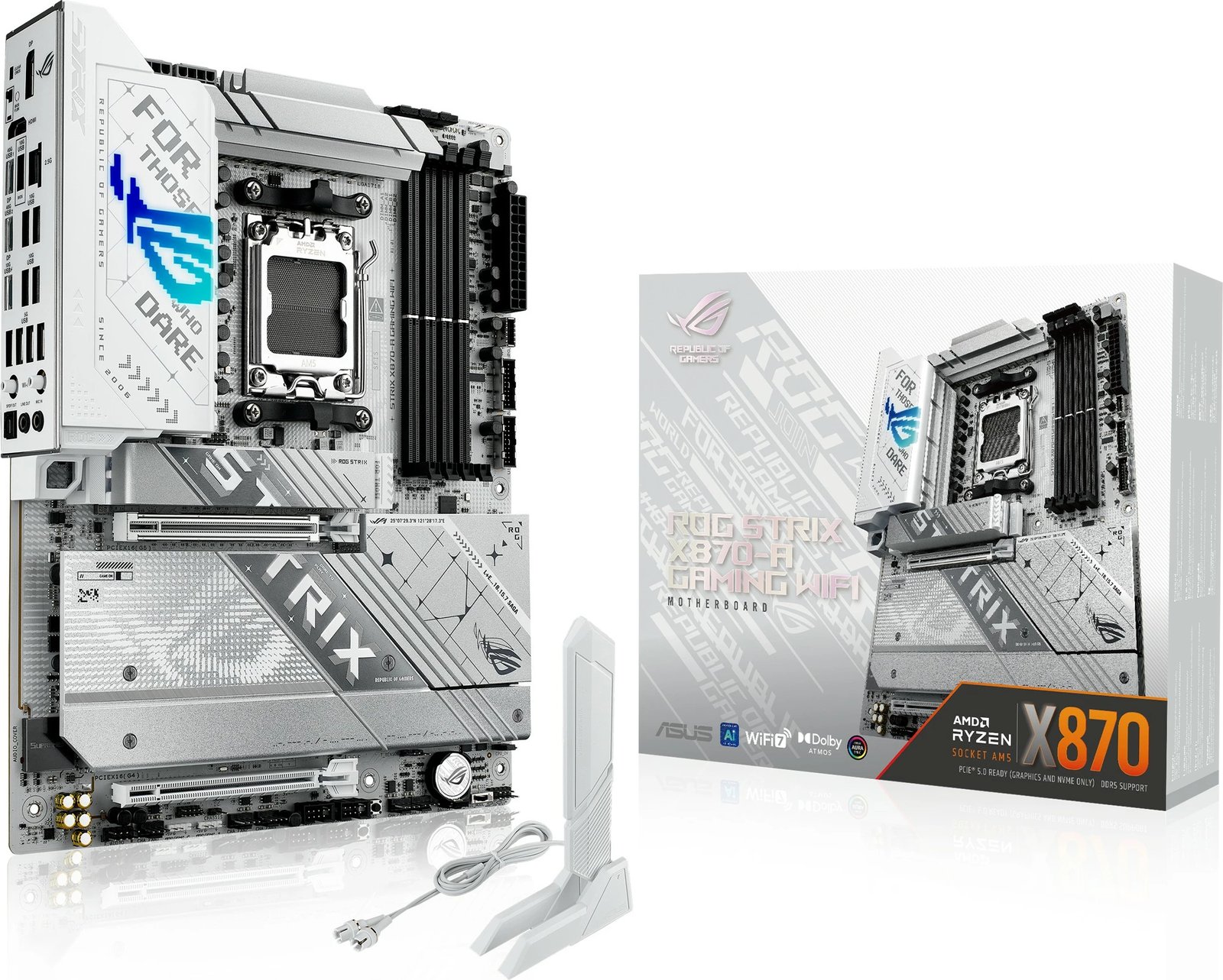 Pllakë amë ASUS ROG STRIX X870-A GAMING WIFI, AMD, Socket AM5, DDR5, 192 GB Pllakë amë ASUS ROG STRIX X870-A GAMING WIFI, AMD, Socket AM5, DDR5, 192 GB