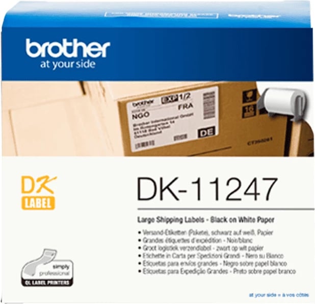 Etiketa transporti Brother DK-11247 103 x 164 mm, e bardhë