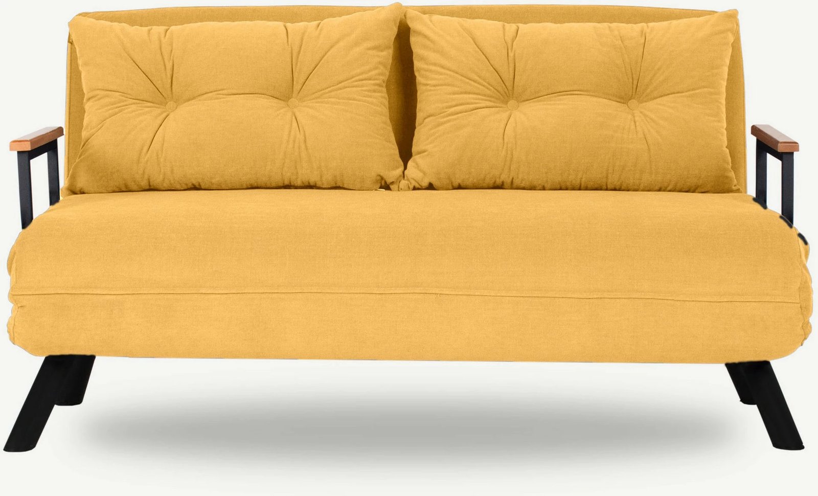 Divan-krevat dy ulëse, ngjyrë mustard, Sando 2-Seater