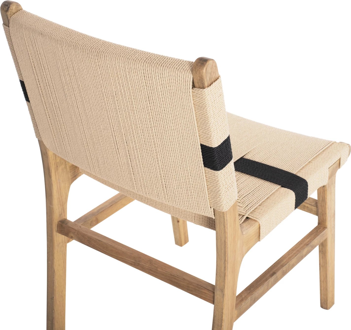 Karrige relaksuese, dru gome dhe litar, ngjyrë natyrale rustike, 50x60x88H cm, FH9323.01, set prej 2 copë