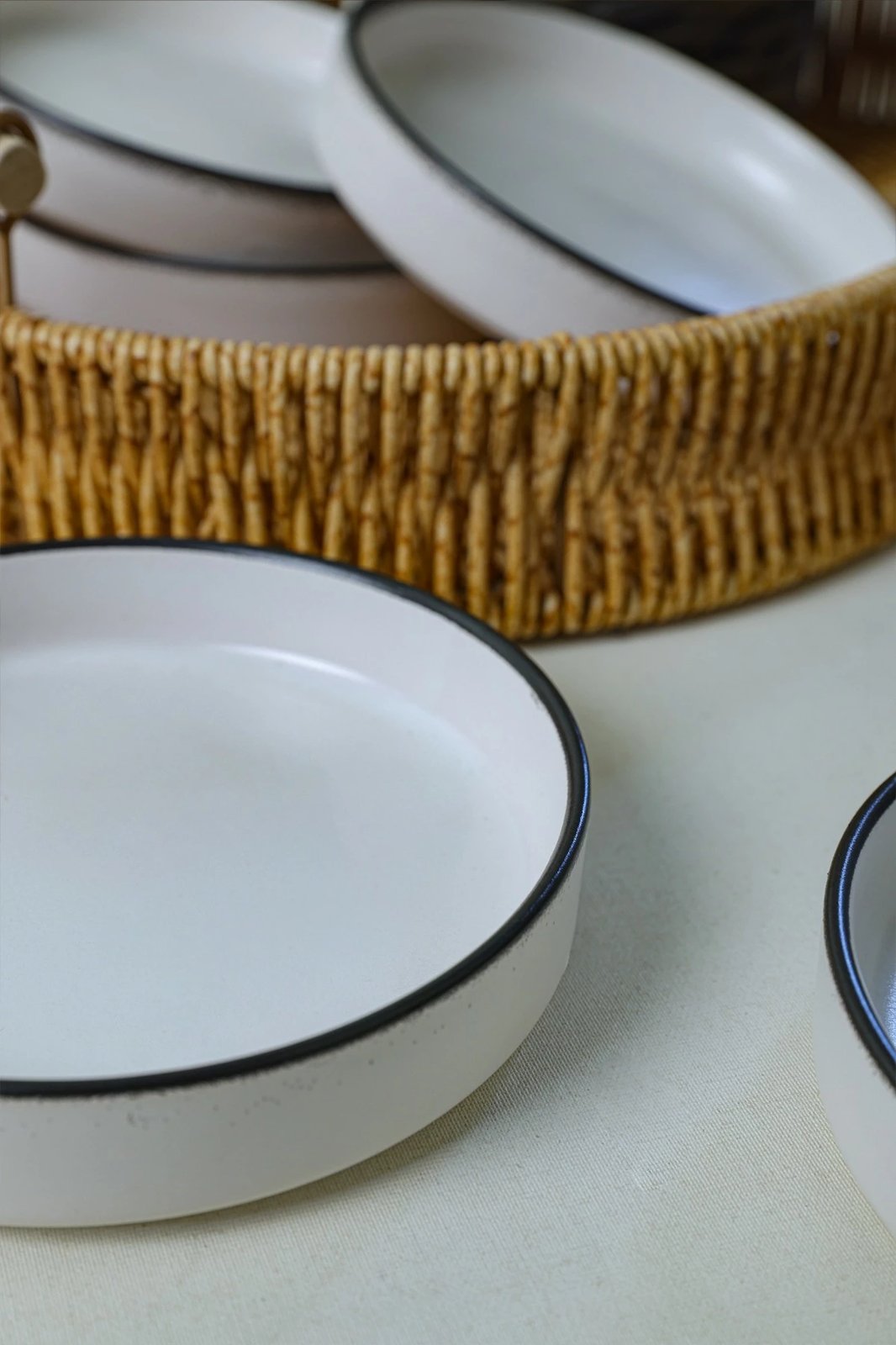 Set tasash për salcë, 6 copë, ngjyrë e bardhë mat, Hermia Concept, X00019024