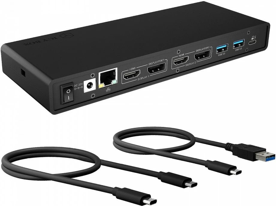 Kasë dokimi IcyBox IB-DK2245AC, 13në1, 2xDP, 2xHDMI, USB, LAN, USB-C, PD deri 60W, e zezë
