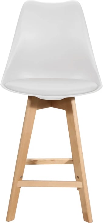 Karrige për bar Gaston, ngjyrë e bardhë- natyrale, 48.5x56x104cm