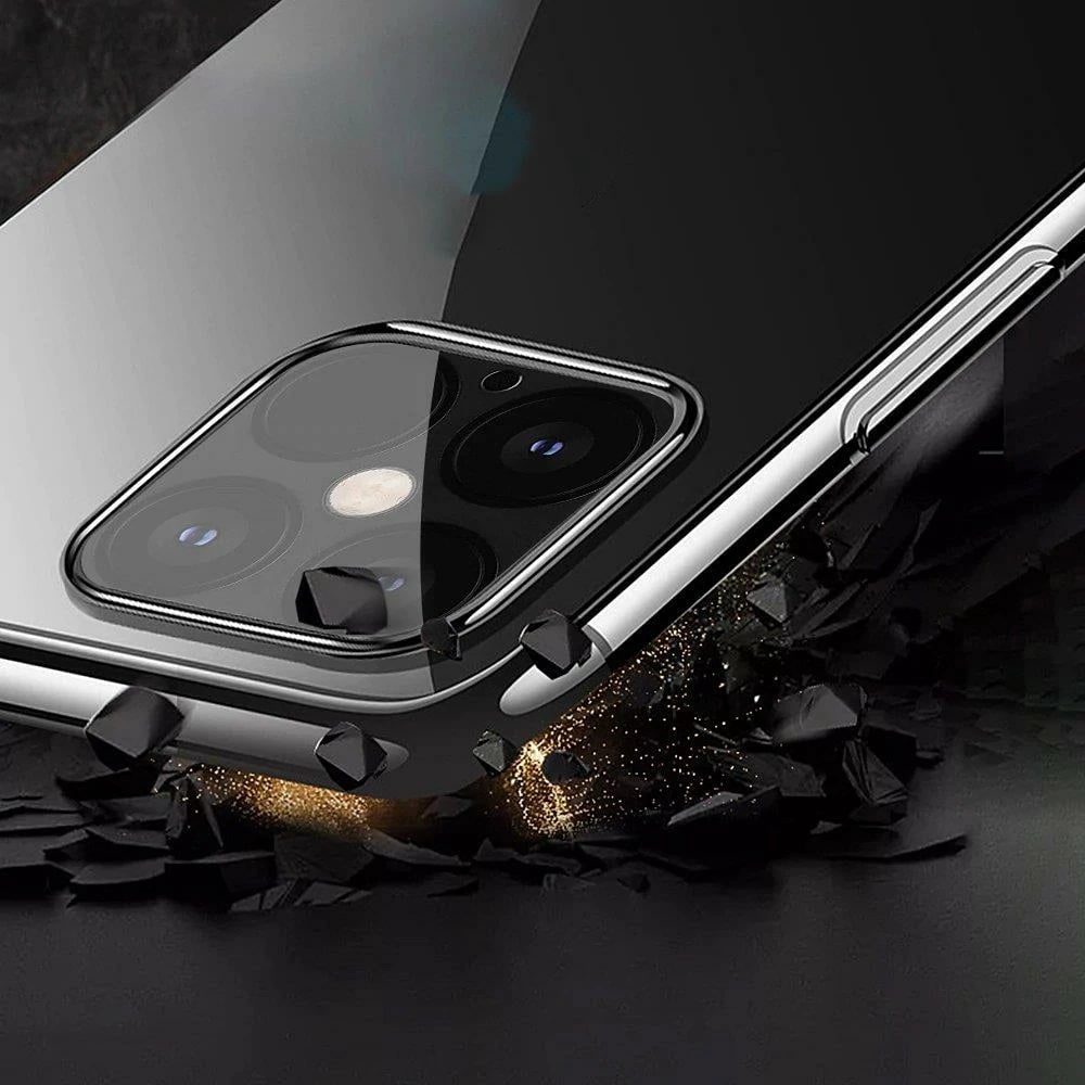Mbështjellës Hurtel Clear Color 0.3mm për Xiaomi Mi 11, TPU, i tejdukshëm me kornizë të zezë
