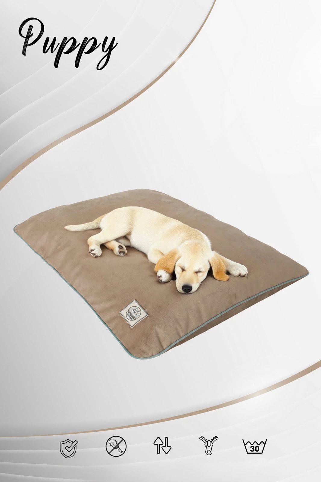 Shtrat për qenush, Paws & Whiskers, madhësia L, bezhë