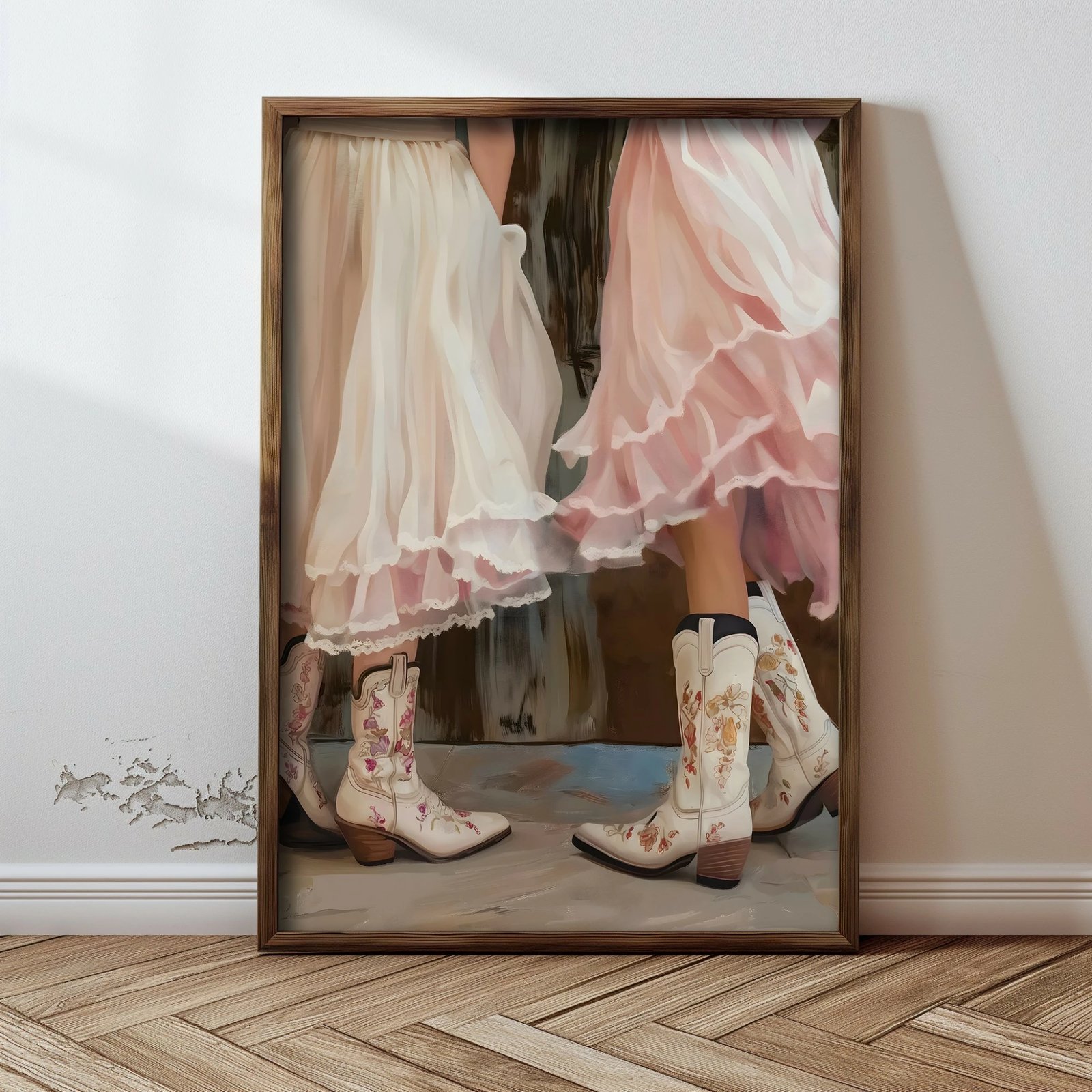 Pikturë dekorative me kornizë MDF, shumëngjyrëshe, Wallity, GE106-L