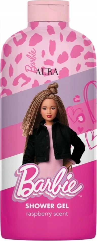 Xhel dushi për vajza Aura Barbie Shower Gel Raspberry, 200ml