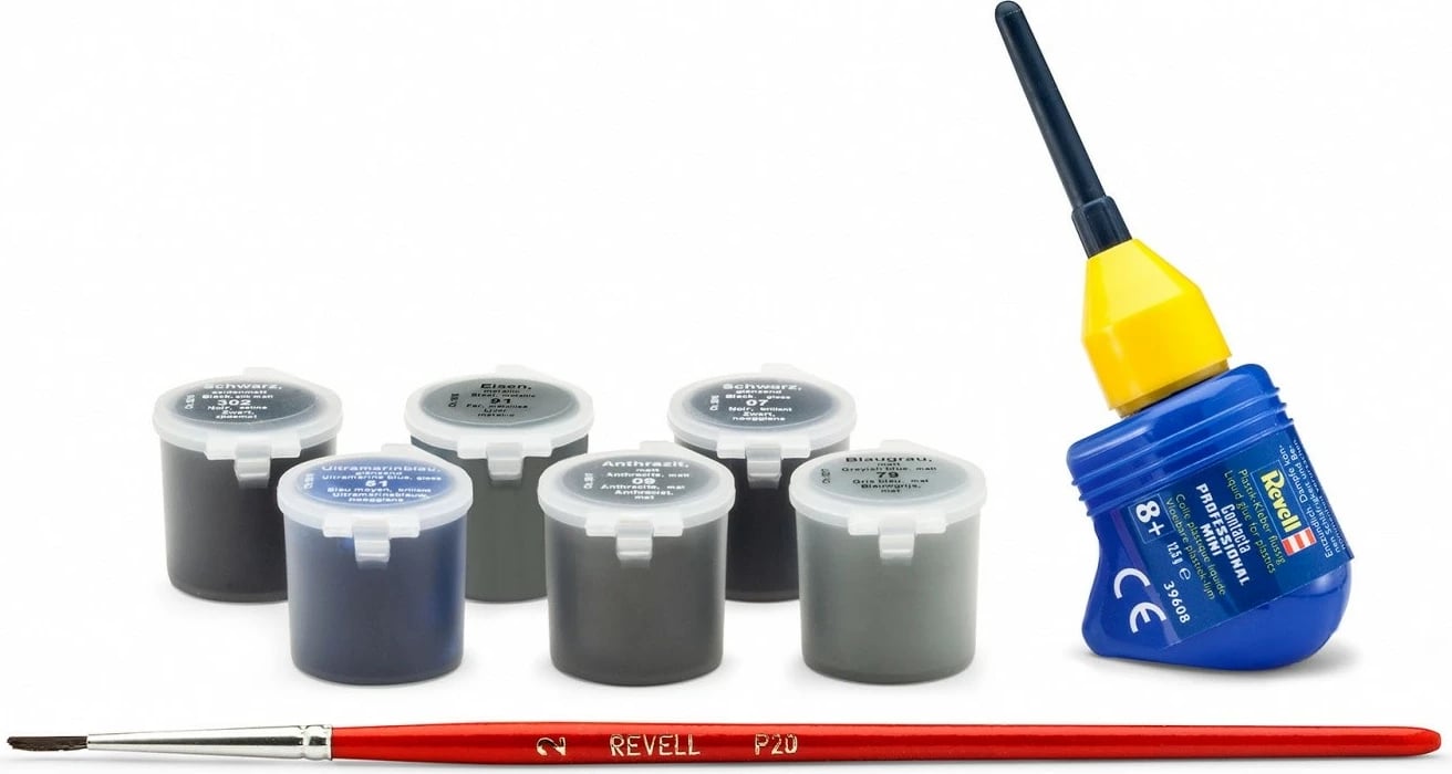 Set modelimi makine Revell Golf GTI Pirelli 1:24, 118 pjesë, me ngjyra dhe brushë