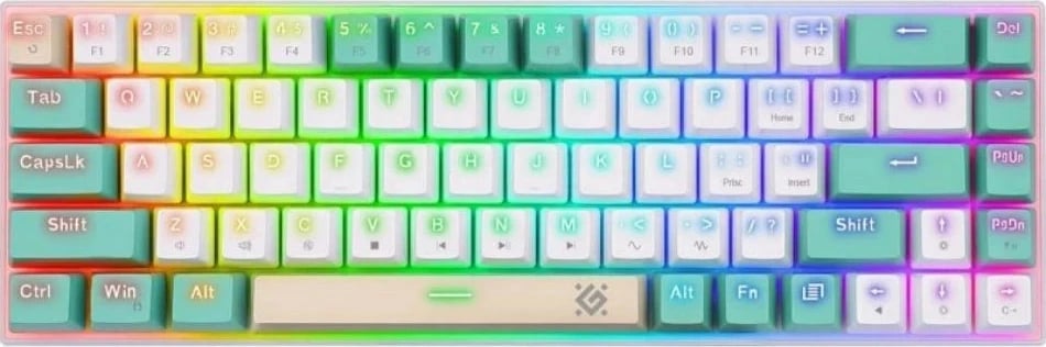 Tastierë mekanike Defender VEXX GK-084, me ndriçim, për lojëra, e kuqe