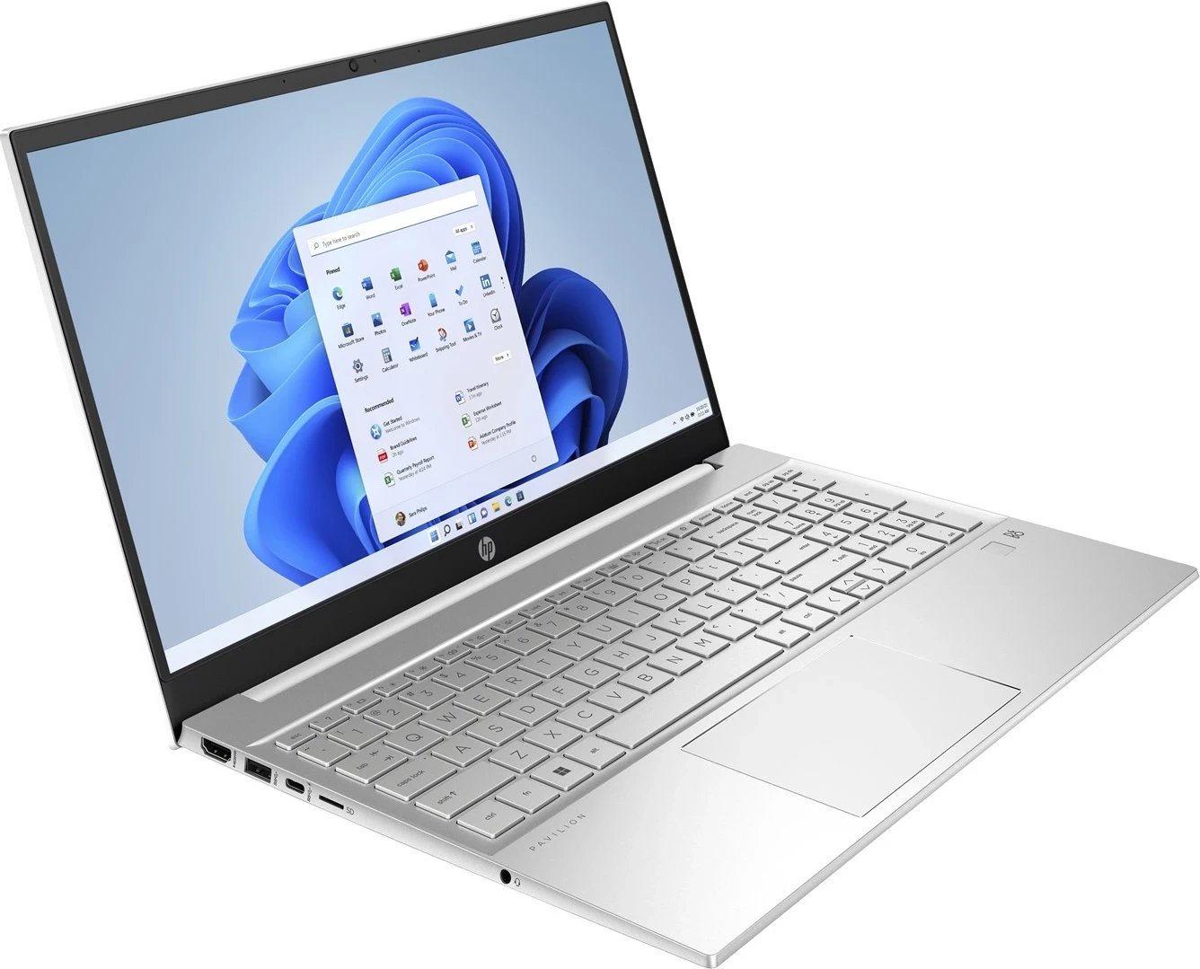Laptopi HP Pavilion 15-eh3164nw, 15.6" Full HD, AMD Ryzen™ 5, 16 GB RAM, 512 GB SSD, Wi-Fi 6, Bardhë
