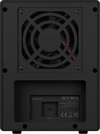Kuti e jashtme për hard disk ICY BOX IB-3740-C31, 4 vende, USB Type-C, 10 Gbit/s, e zezë