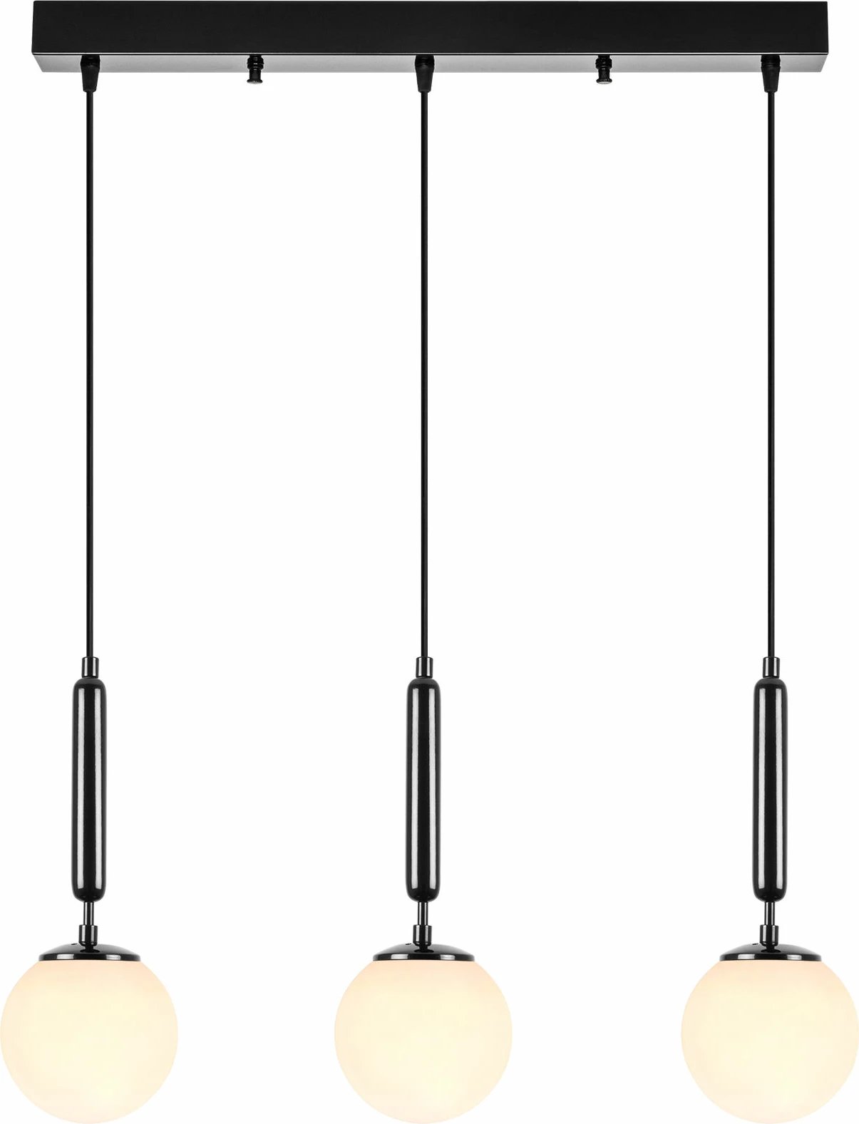 Llambë tavani Opviq King, e zezë-bardhë, 62x15x134cm