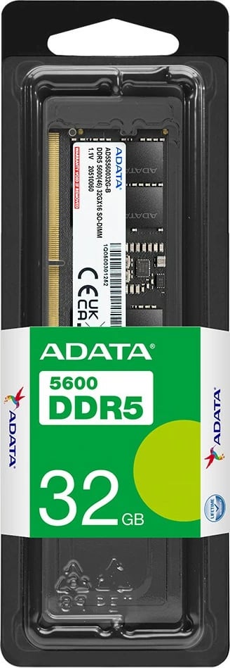RAM Memorje ADATA Premier Tray AD5S560032G-S, 32GB, DDR5, SO-DIMM, 5600MHz, e zezë