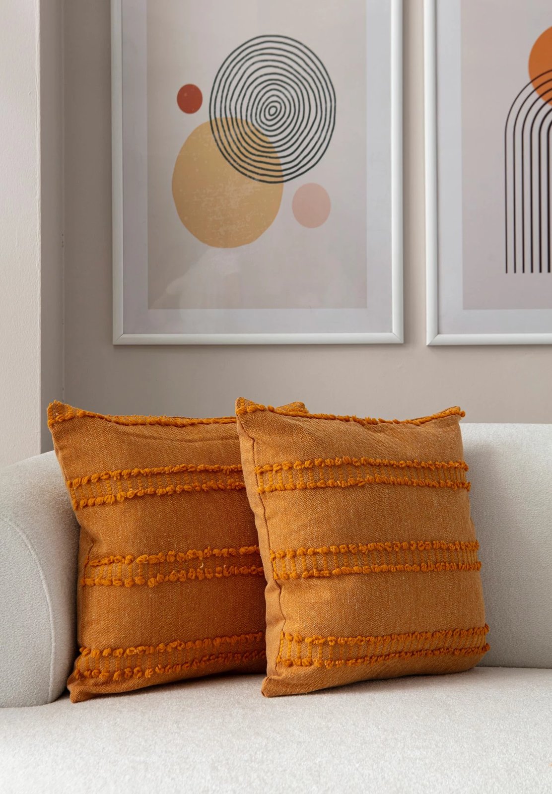 Set mbulesash jastëku (2 copë), portokalli, Evila Originals, Tuffet v2