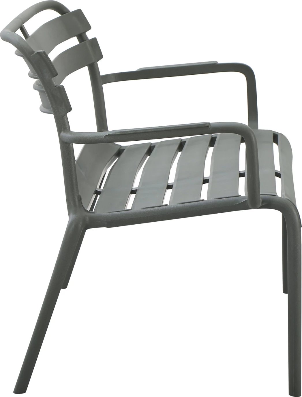 Stol dy vendësh KORVER, polipropilen, ngjyrë ulliri e errët, FH6332.05, 113x65x76cm