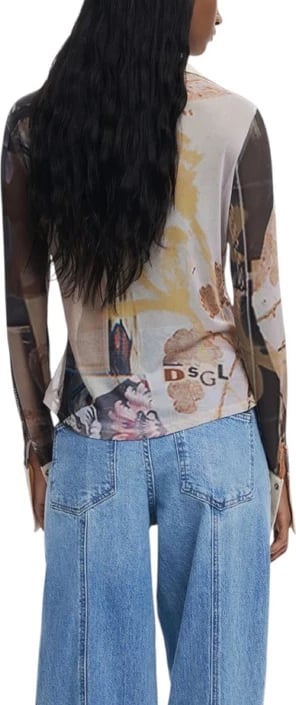 Këmishë Desigual femra, beige