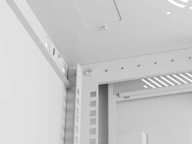 Kasë rack LANBERG 19" 6U 600x600mm, varëse, gri, derë me vrima