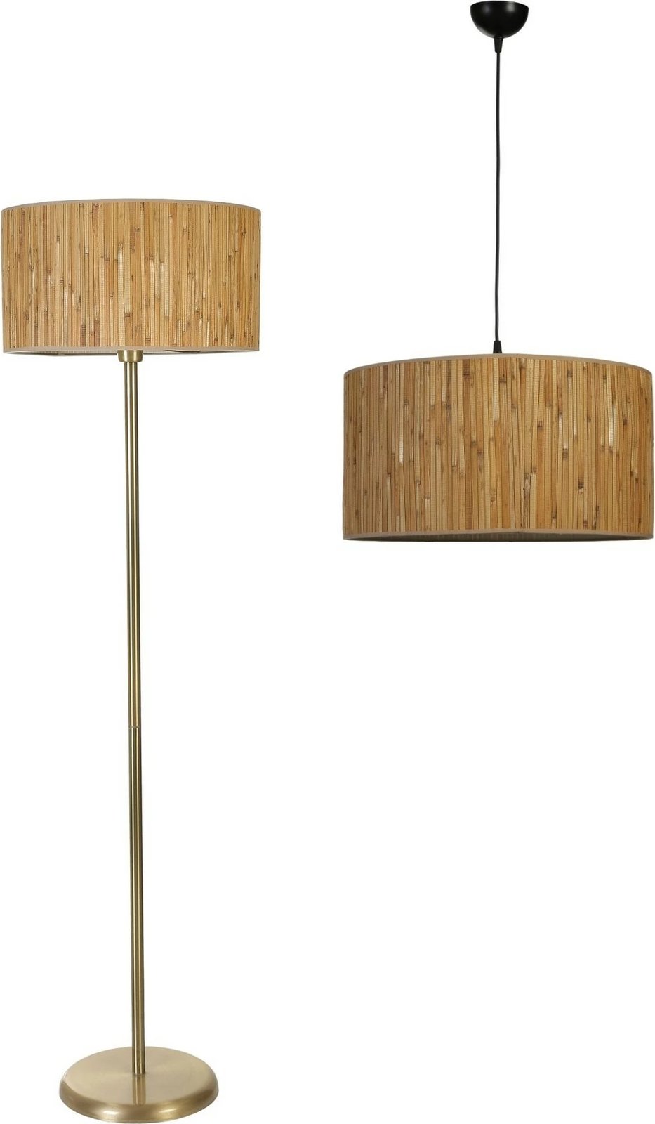 Set llambë tavani dhe llambë dyshemeje, ngjyrë bezhë, Opviq, 8873-7