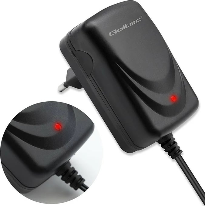 Karikues automatik baterie Qoltec 52424, 12V, 1.5A, LED, i zi