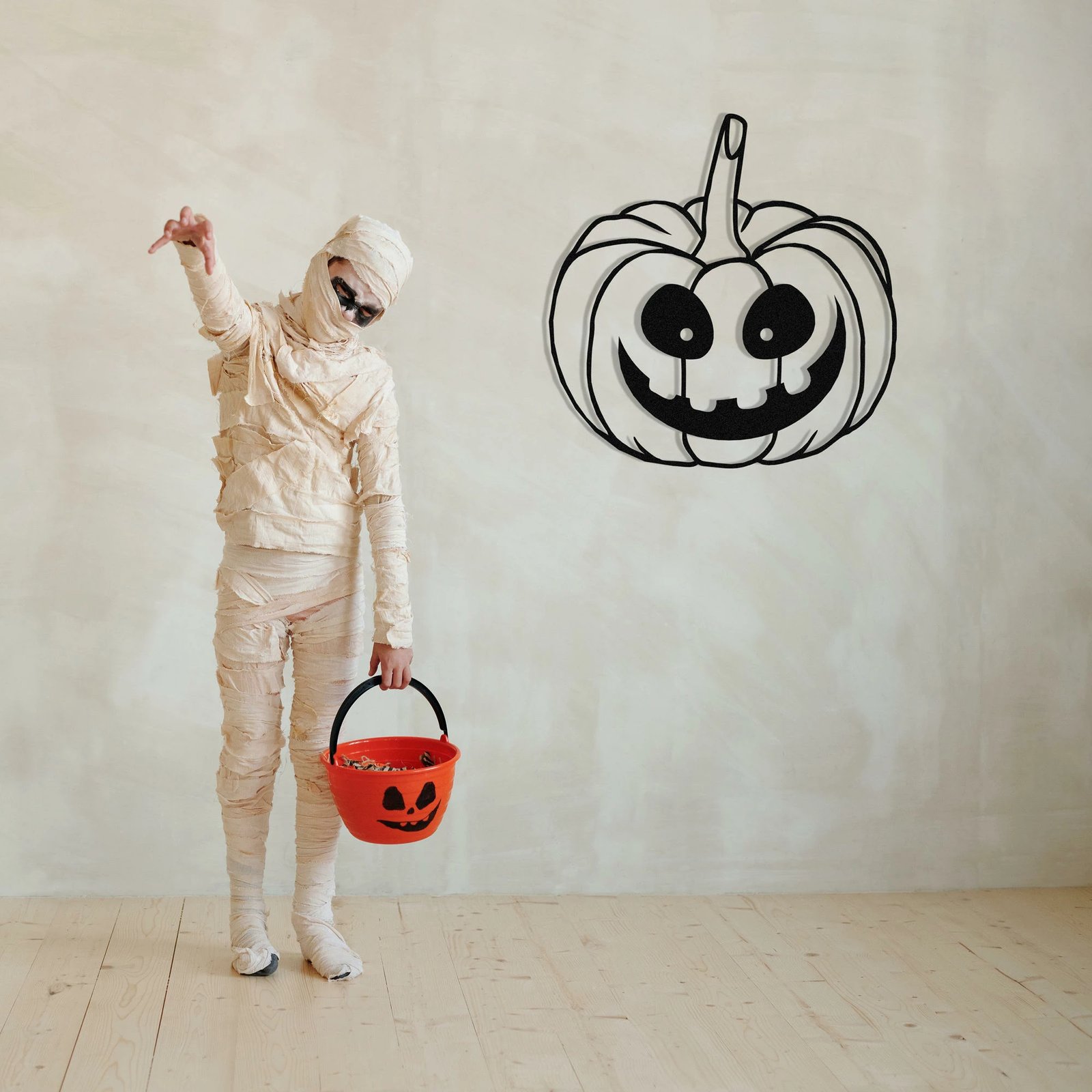 Aksesor dekorativ metalik për mur, Wallity, Halloween 6