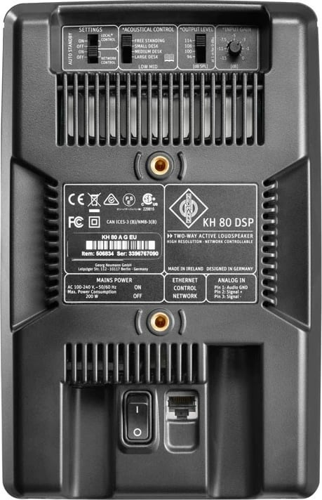 Altoparlant studio NEUMANN KH 80 DSP A, aktiv, 4"+1", antracit