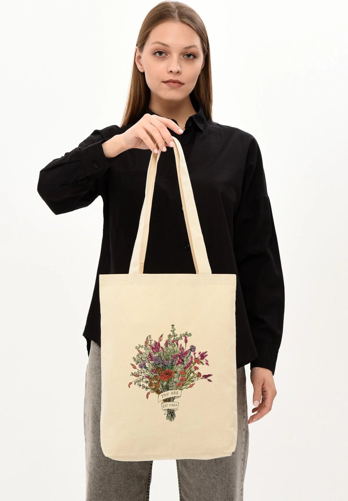 Qese tote Zoozie Bags, krem, 0606