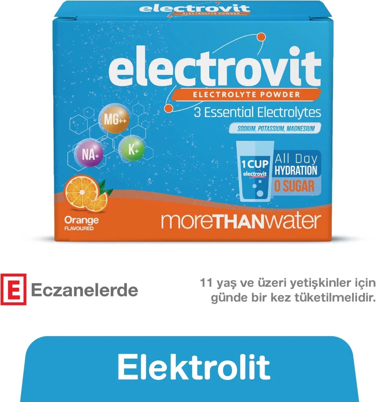 Electrovit –  me Shije Portokalli për Hidrim dhe Balancë Elektrolitesh (8 copë)